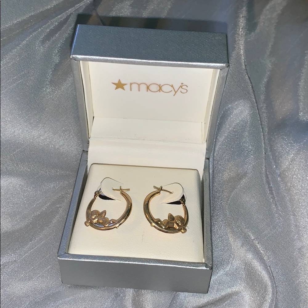 14k gold hoop earring (new)